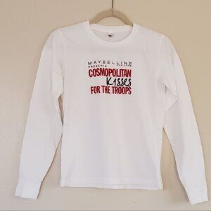 American Apparel White Long Sleeves Tee-Shirt Long Sleeves. Size M